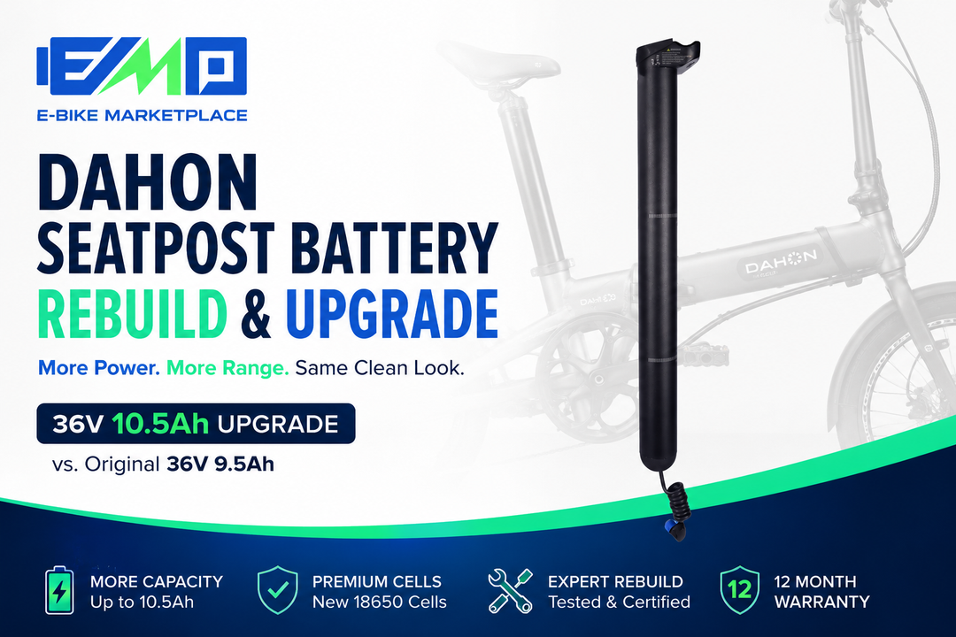 DAHON Seatpost Battery Rebuild: Upgrading the Unio E20 & K-One 36V Battery to 10.5Ah