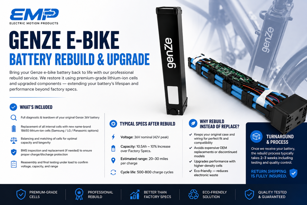 GenZe E-Bike Battery Rebuild & Upgrade