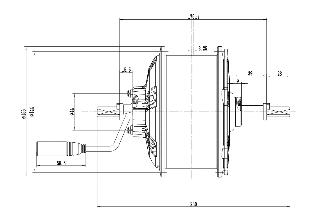 D79-175XL Hub Motor 1500 Watt | High Power Fat Motor