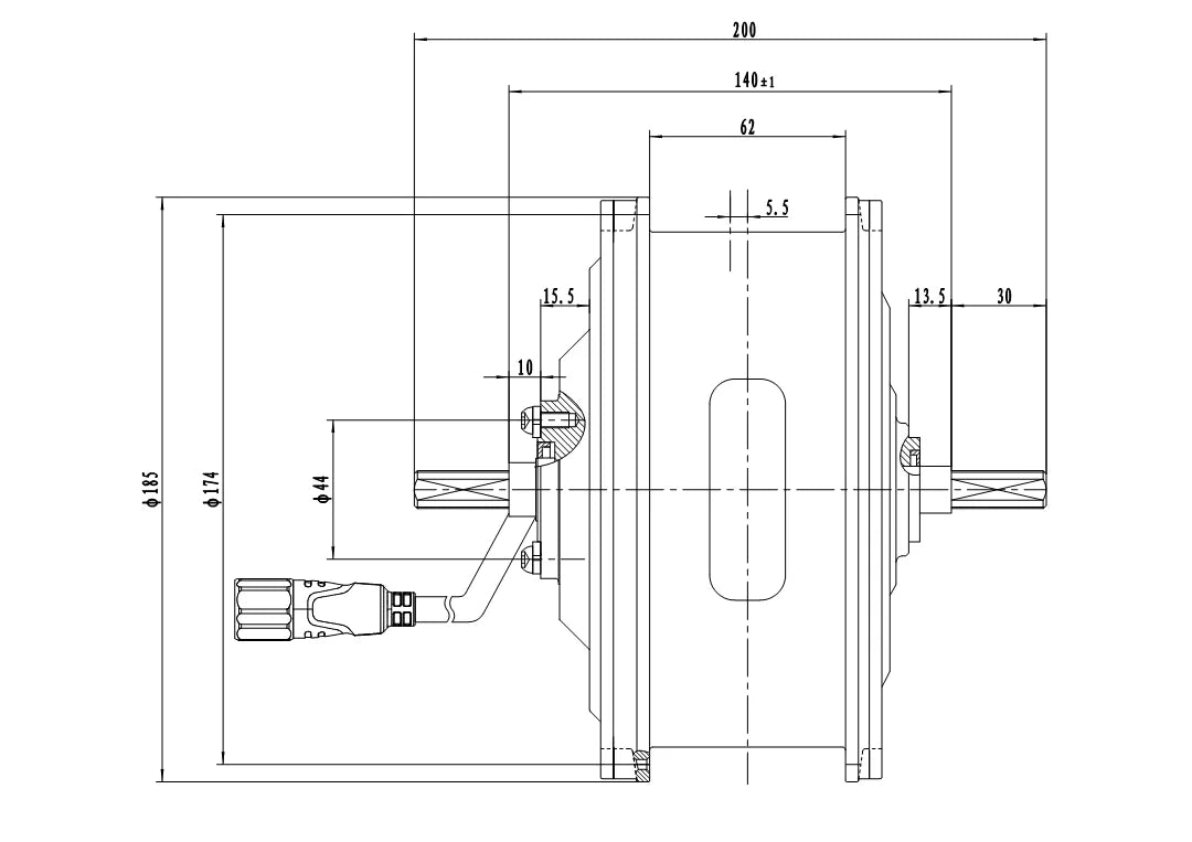 D79-140QL Hub Motor Unit  (eCargo + eFat)