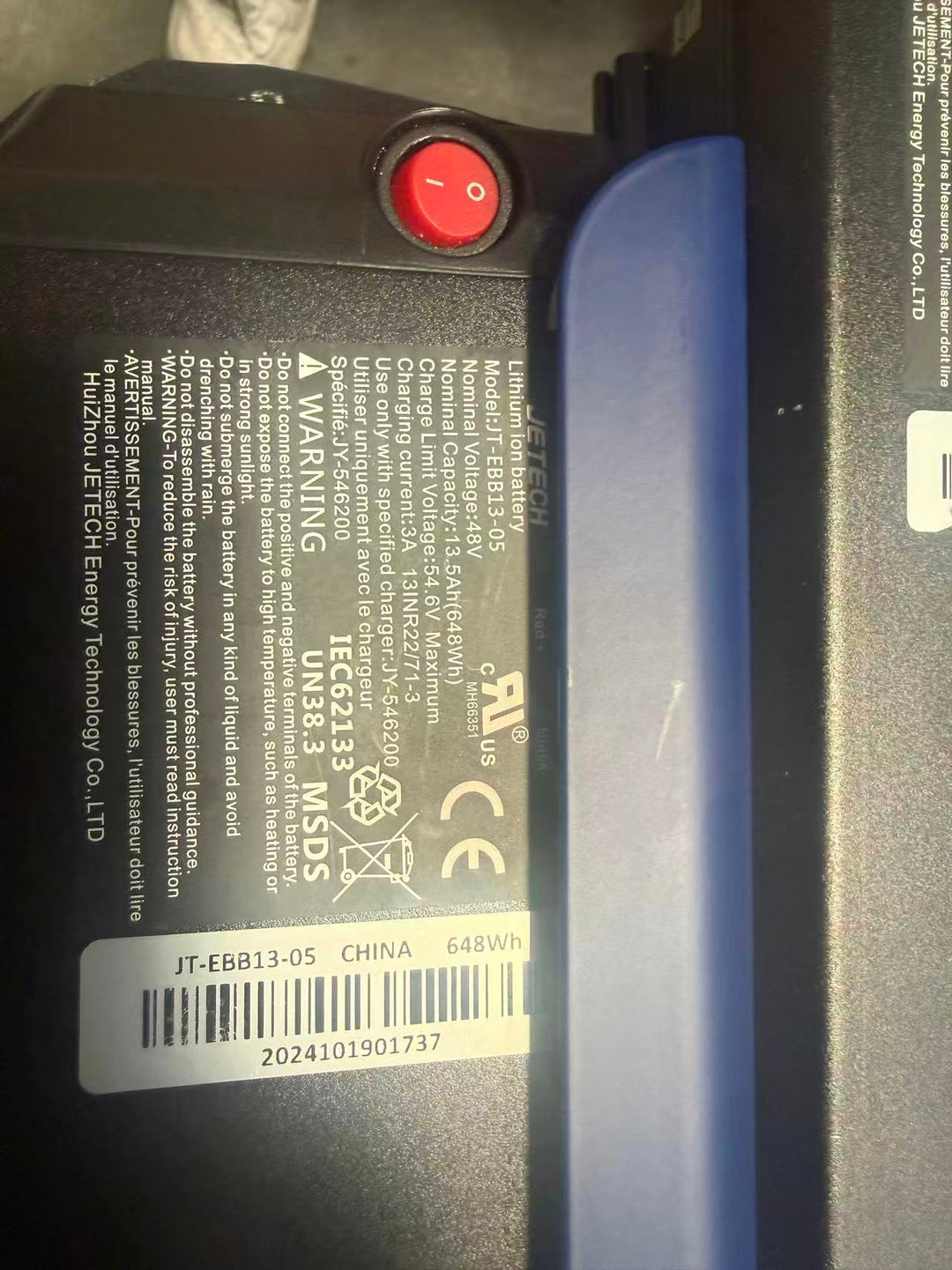 JETECH 48V 15Ah Battery Rebuild Service | Premium Cell Upgrade