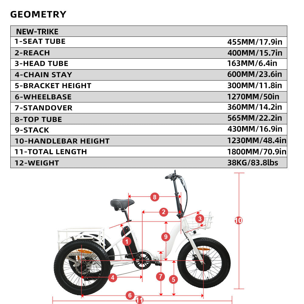 EUNORAU NEW-TRIKE [48V 500W] (Hendertucky)