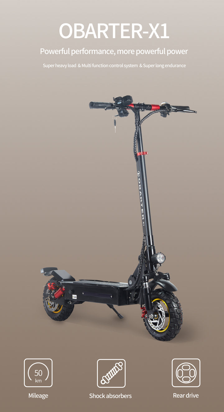 OBARTER - X1 Electric Scooter [48V 800W]